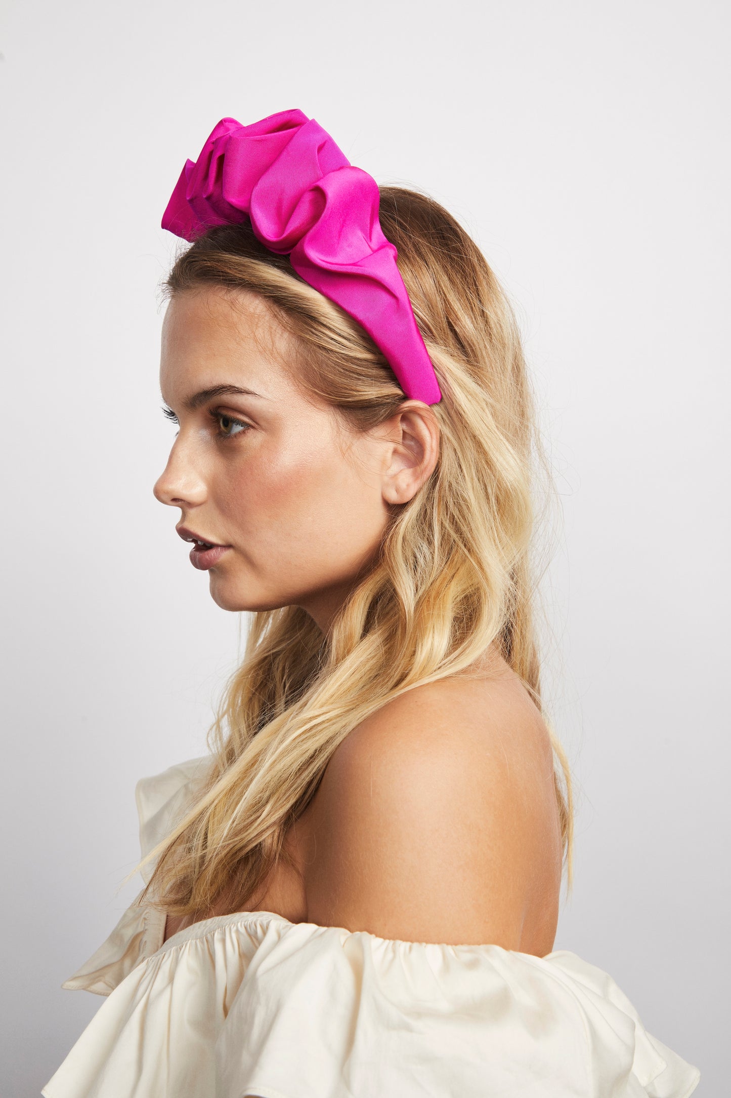 Elizabeth Headband- Fuchsia