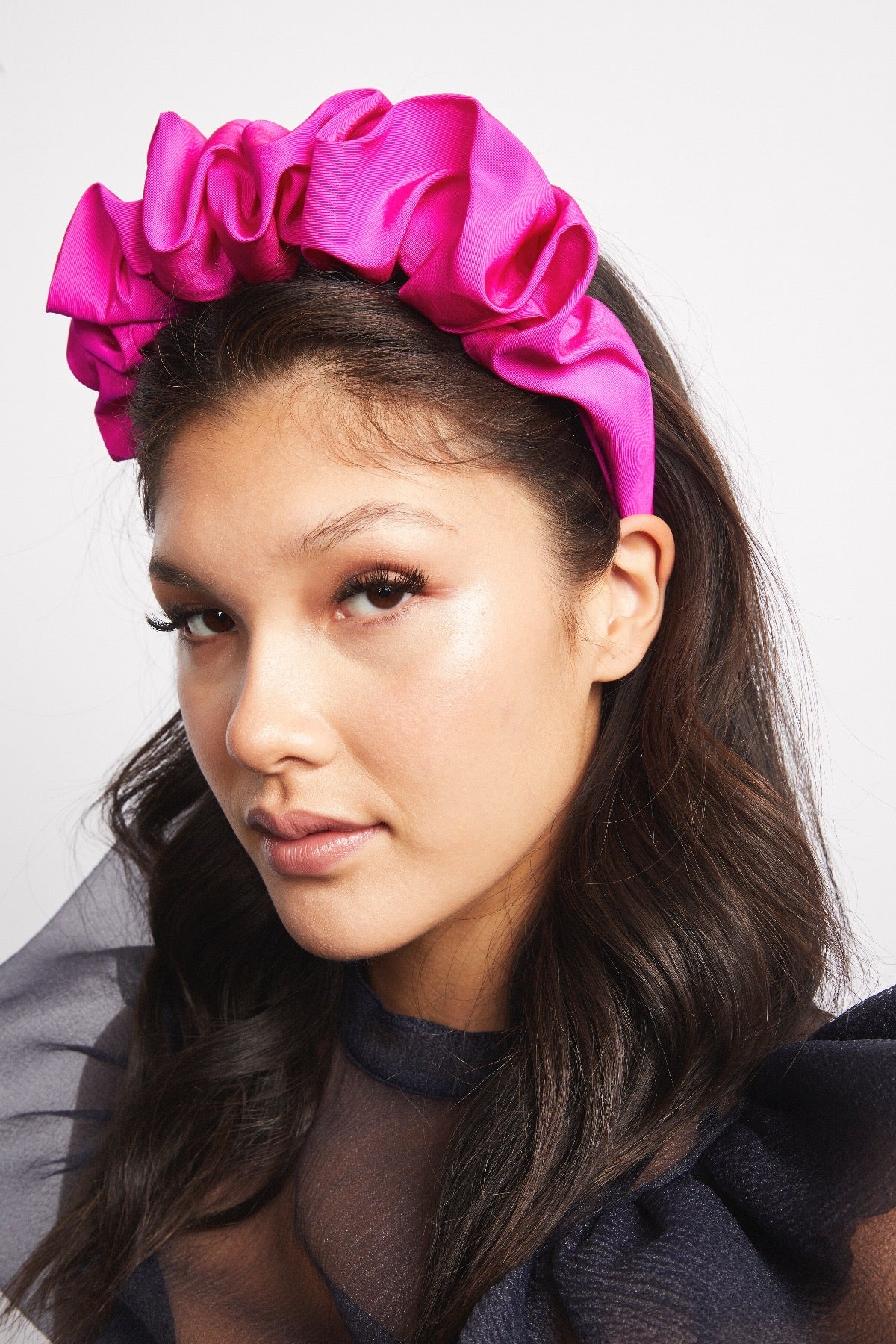 Elizabeth Headband- Fuchsia