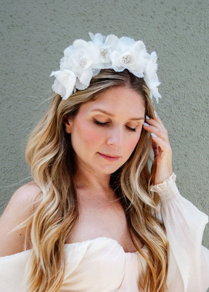 Kahlo Headband- Ivory