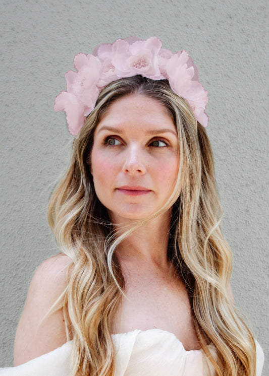 Kahlo Headband- Dusty Pink