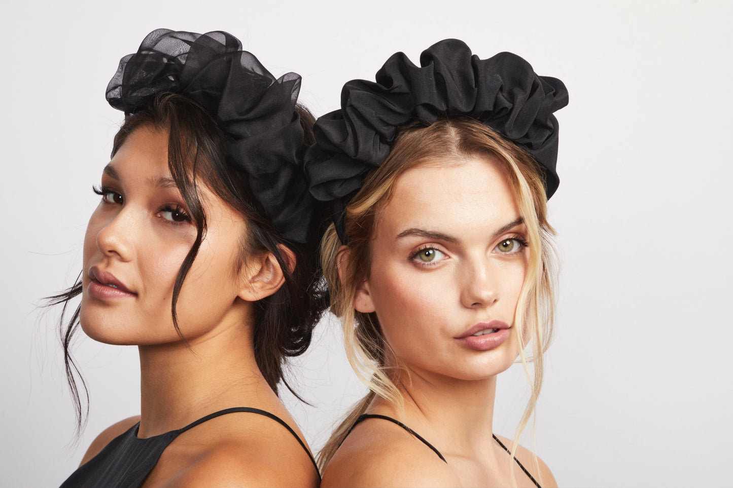 Elizabeth Headband- Black Organza