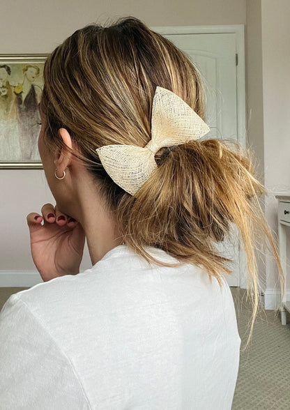 Celine Straw Barrette- Natural