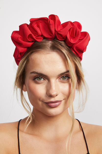 Elizabeth Headband- Ruby Red