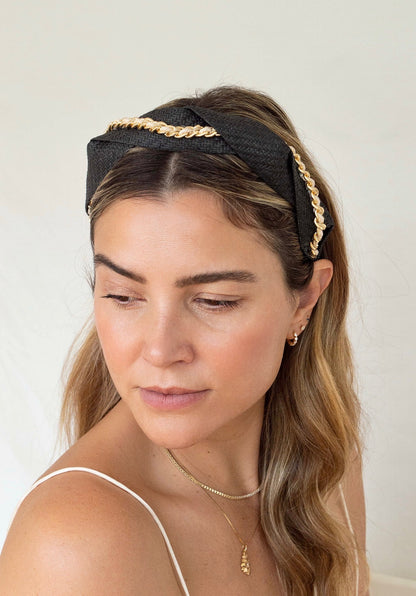 Carmela Headband- Black