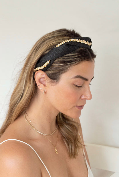 Carmela Headband- Black