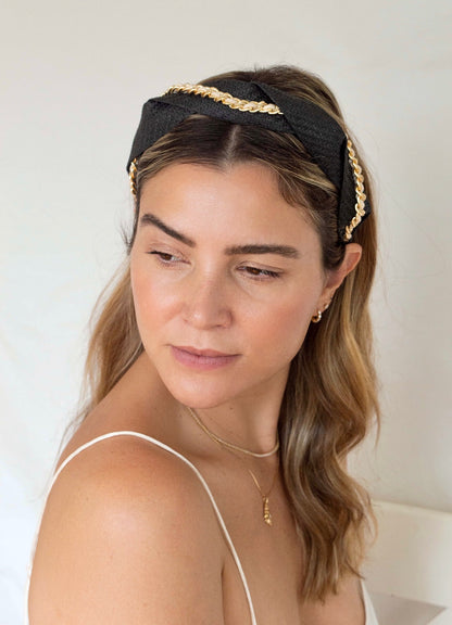 Carmela Headband- Black