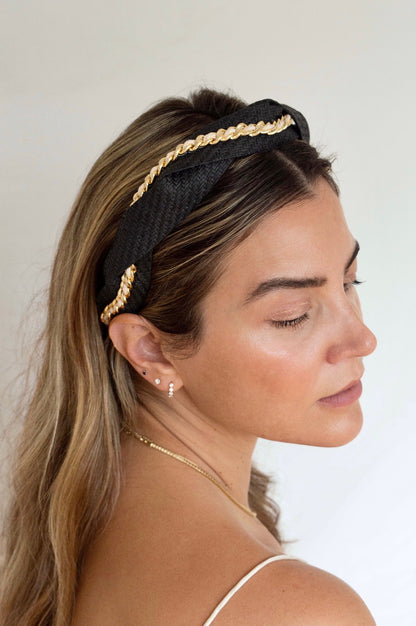 Carmela Headband- Black