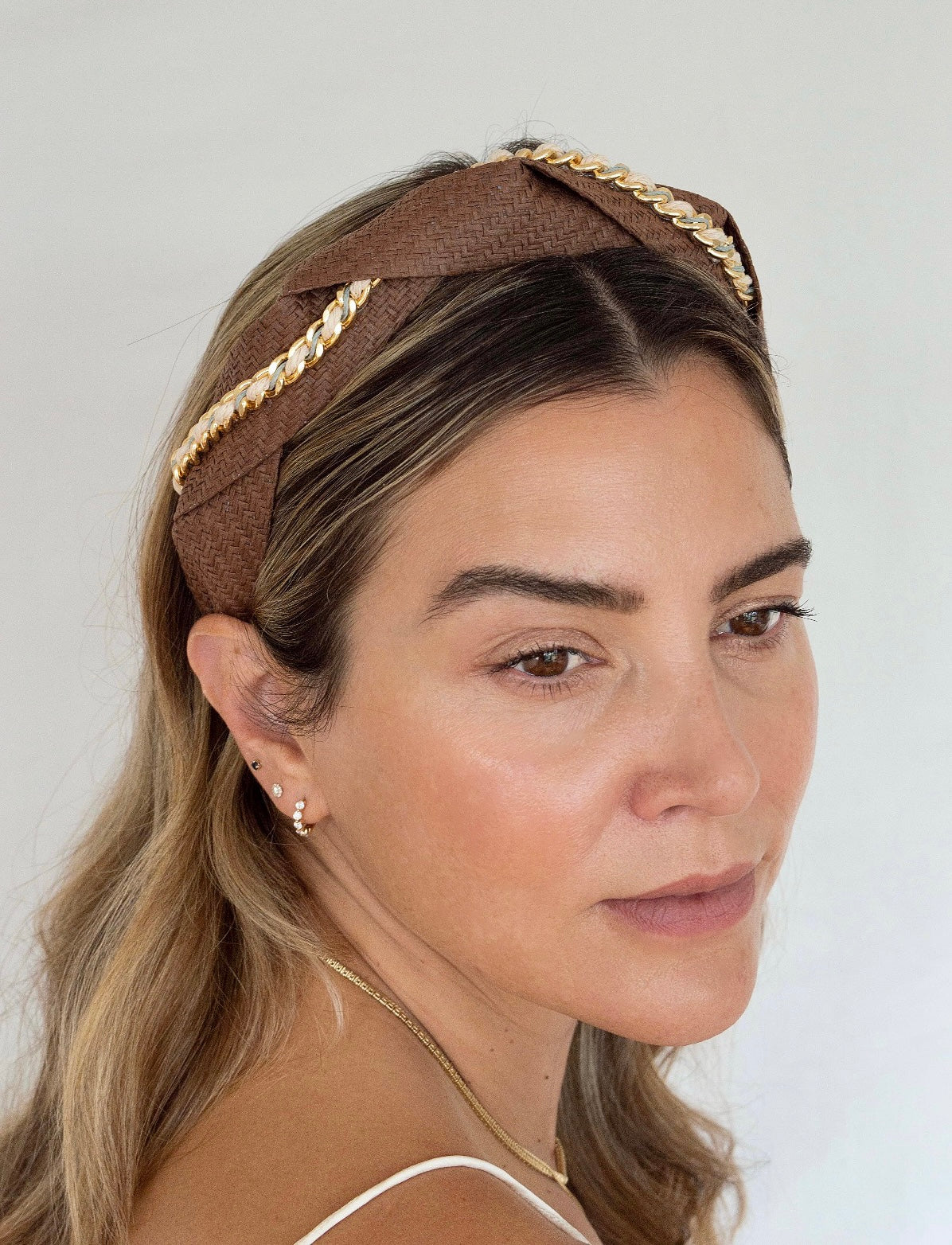 Carmela Headband- Coffee