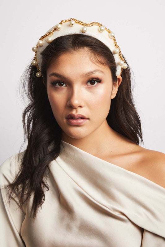 Luella Headband- Ivory